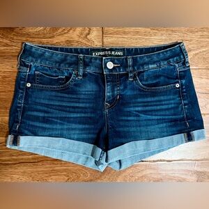 💙 Express Dark Blue Jean Shorts